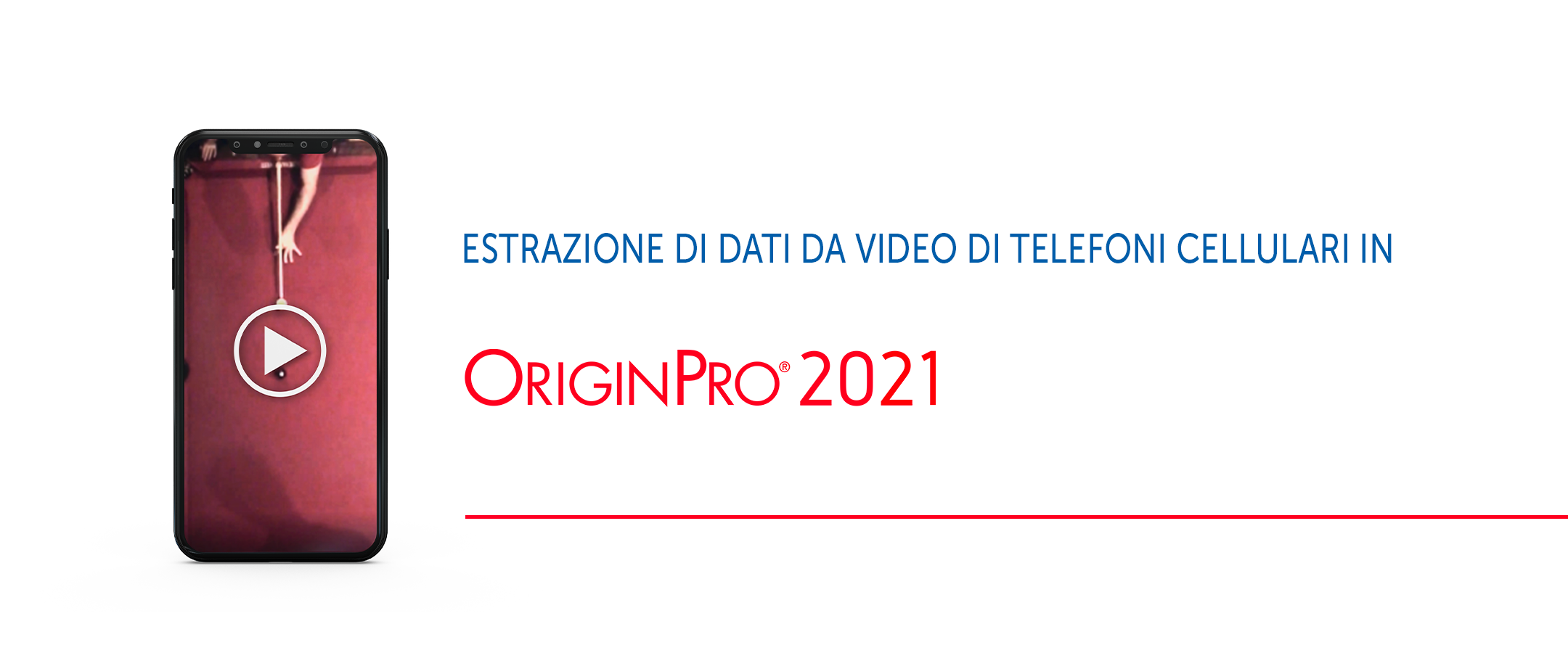 Estrarre dati da un video dello smartphone con OriginPro