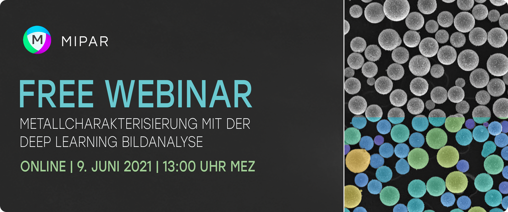 MIPAR Webinar – Metallcharakterisierung mit Deep-Learning-Bildanalyse